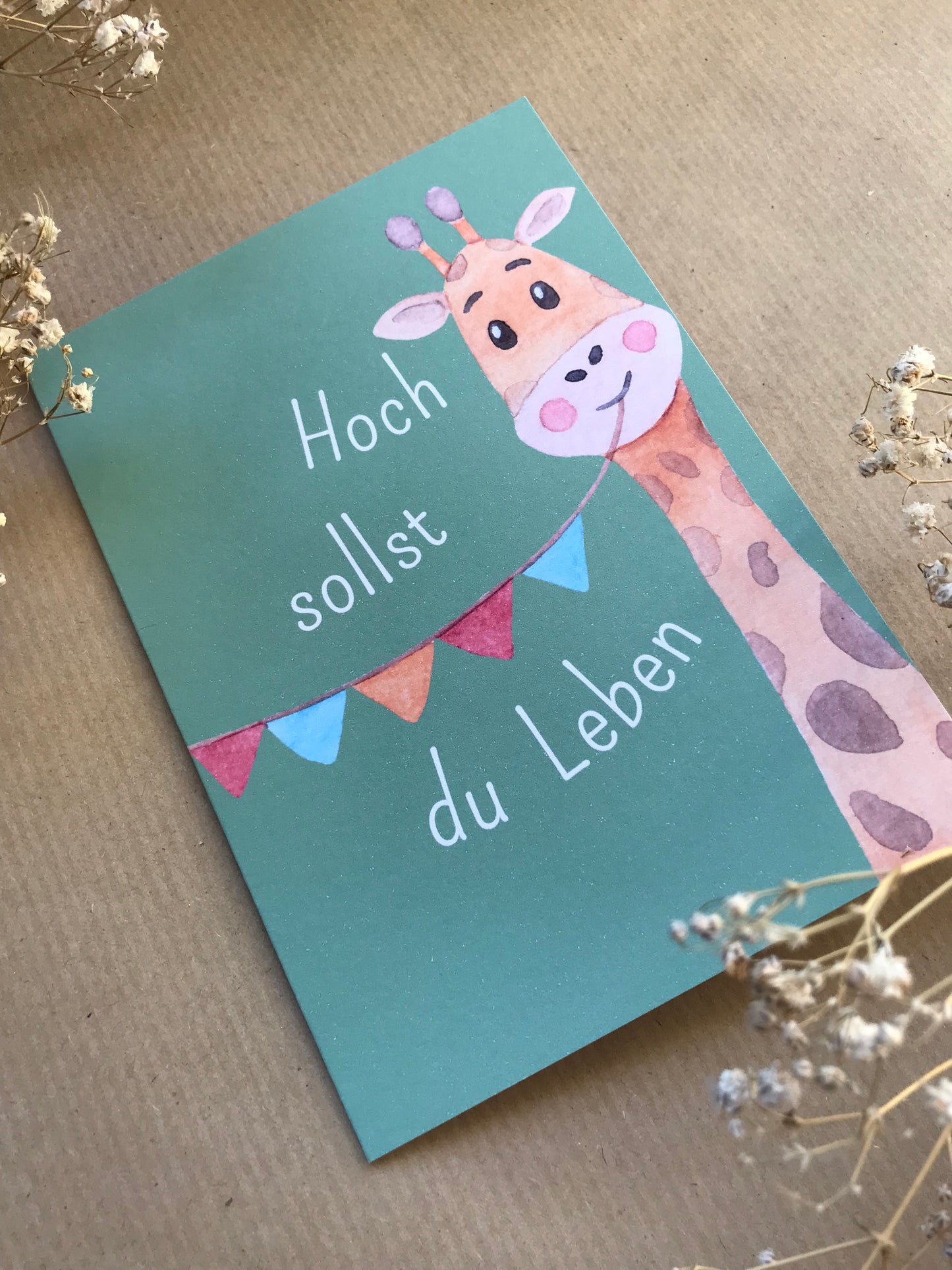 Klappkarte „Hoch sollst du leben“