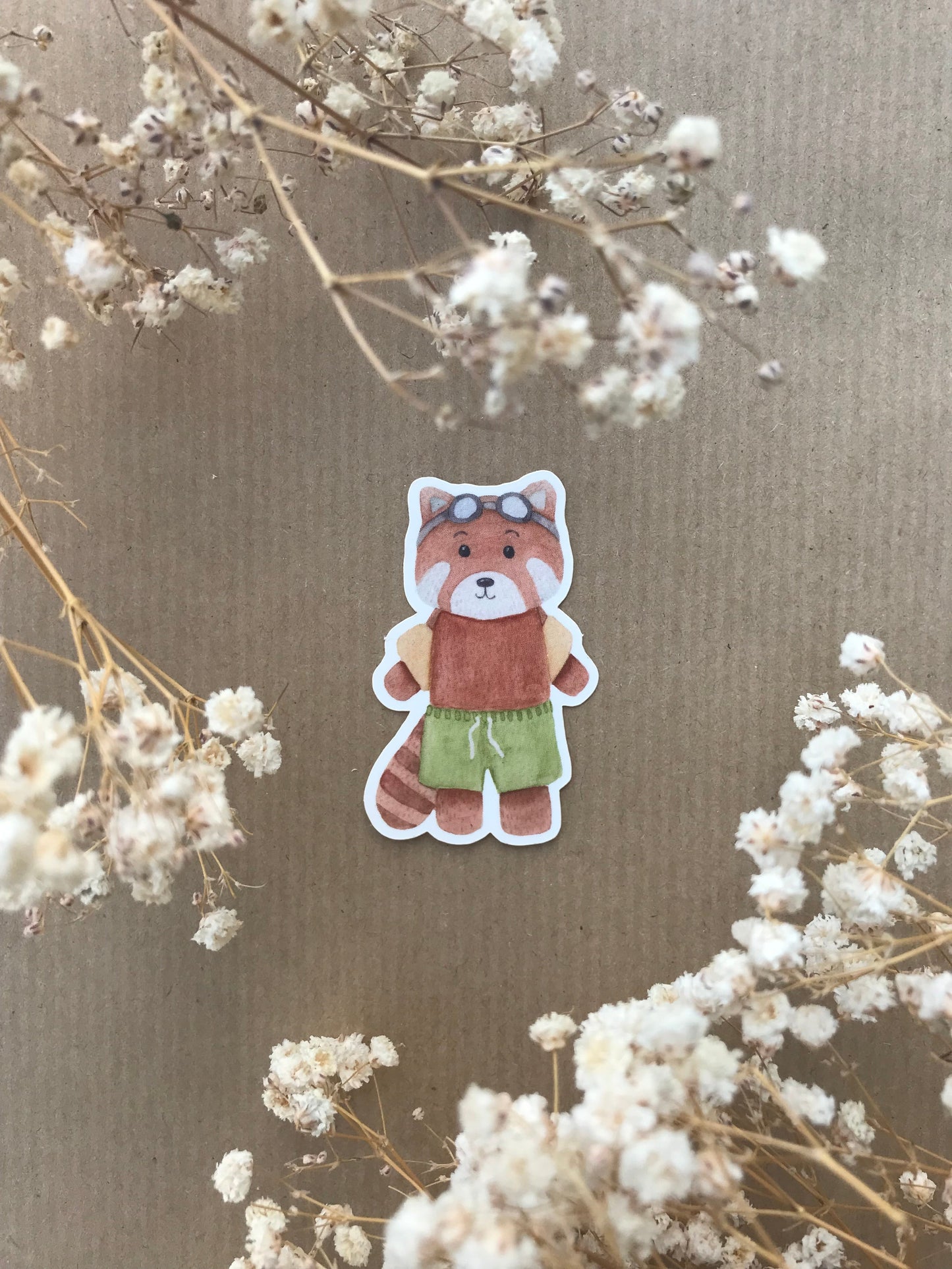 Sticker „Roter Panda“