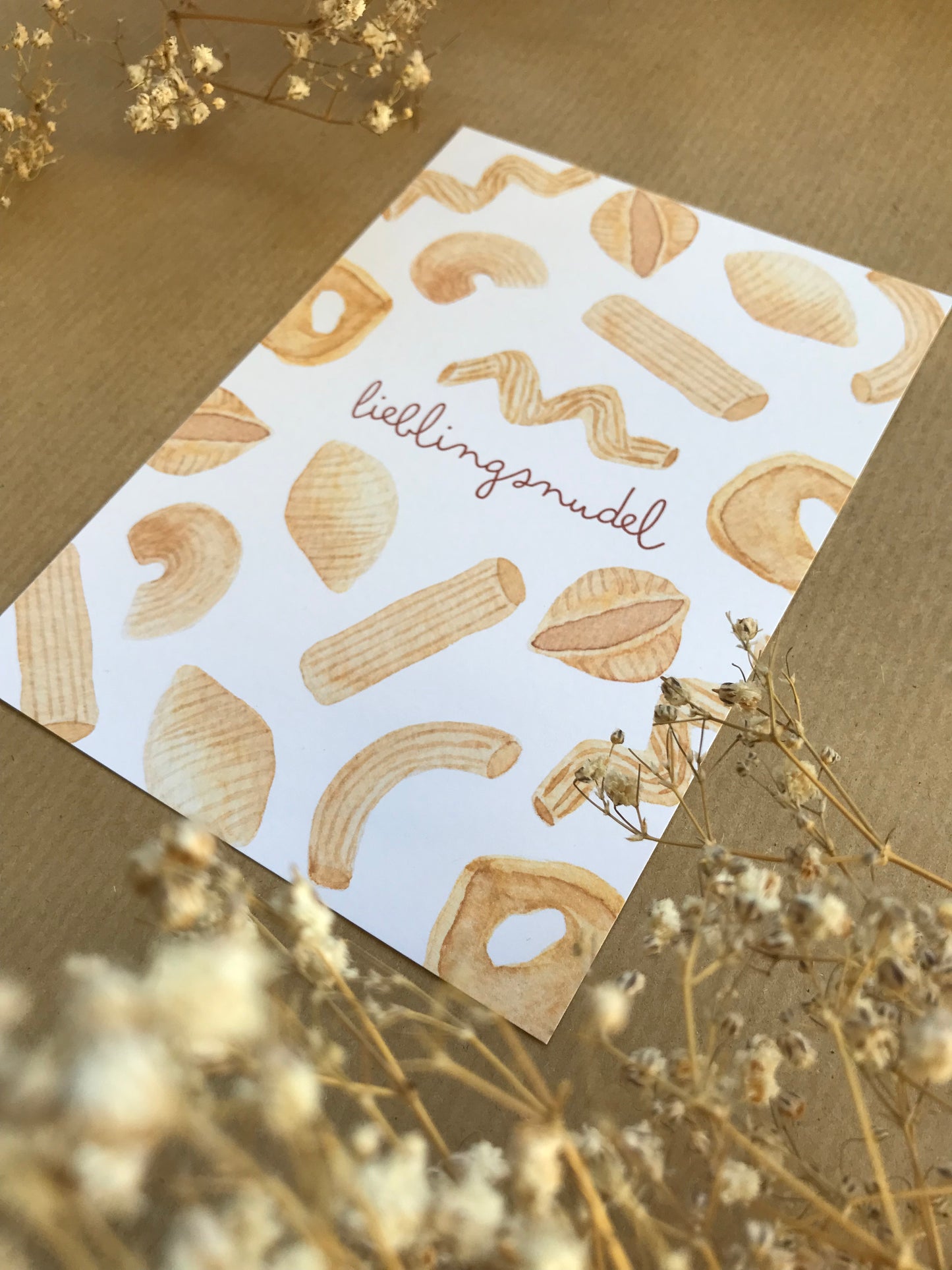 Postkarte „Lieblingsnudel“