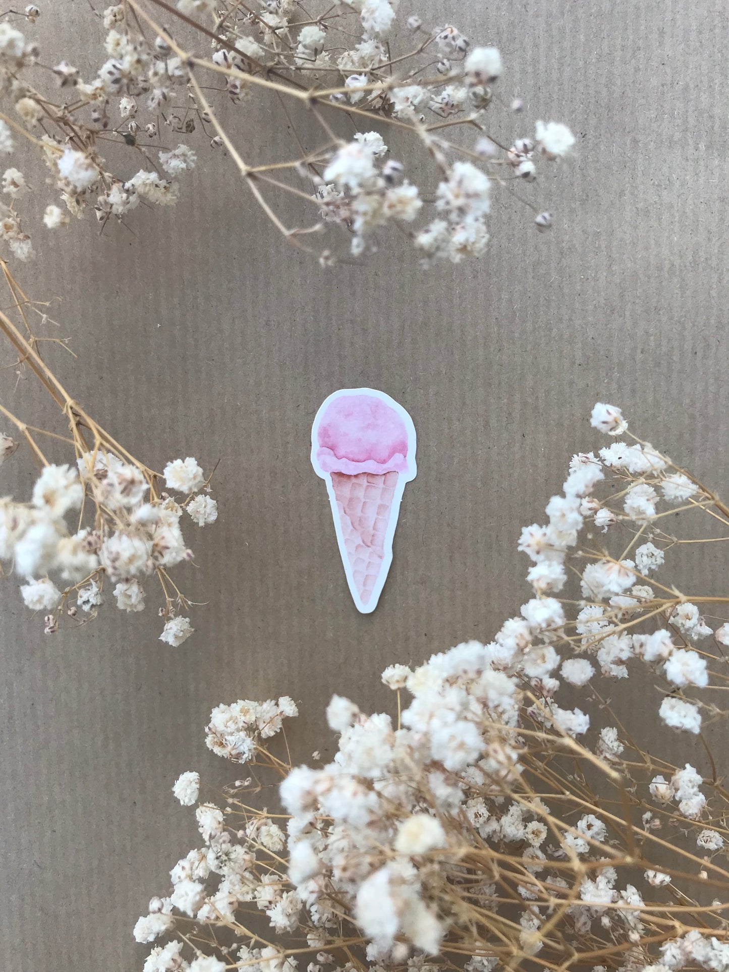 Sticker „Eis in Waffel“