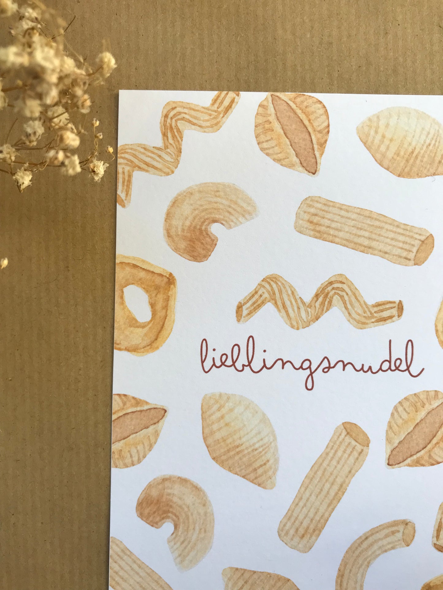 Postkarte „Lieblingsnudel“