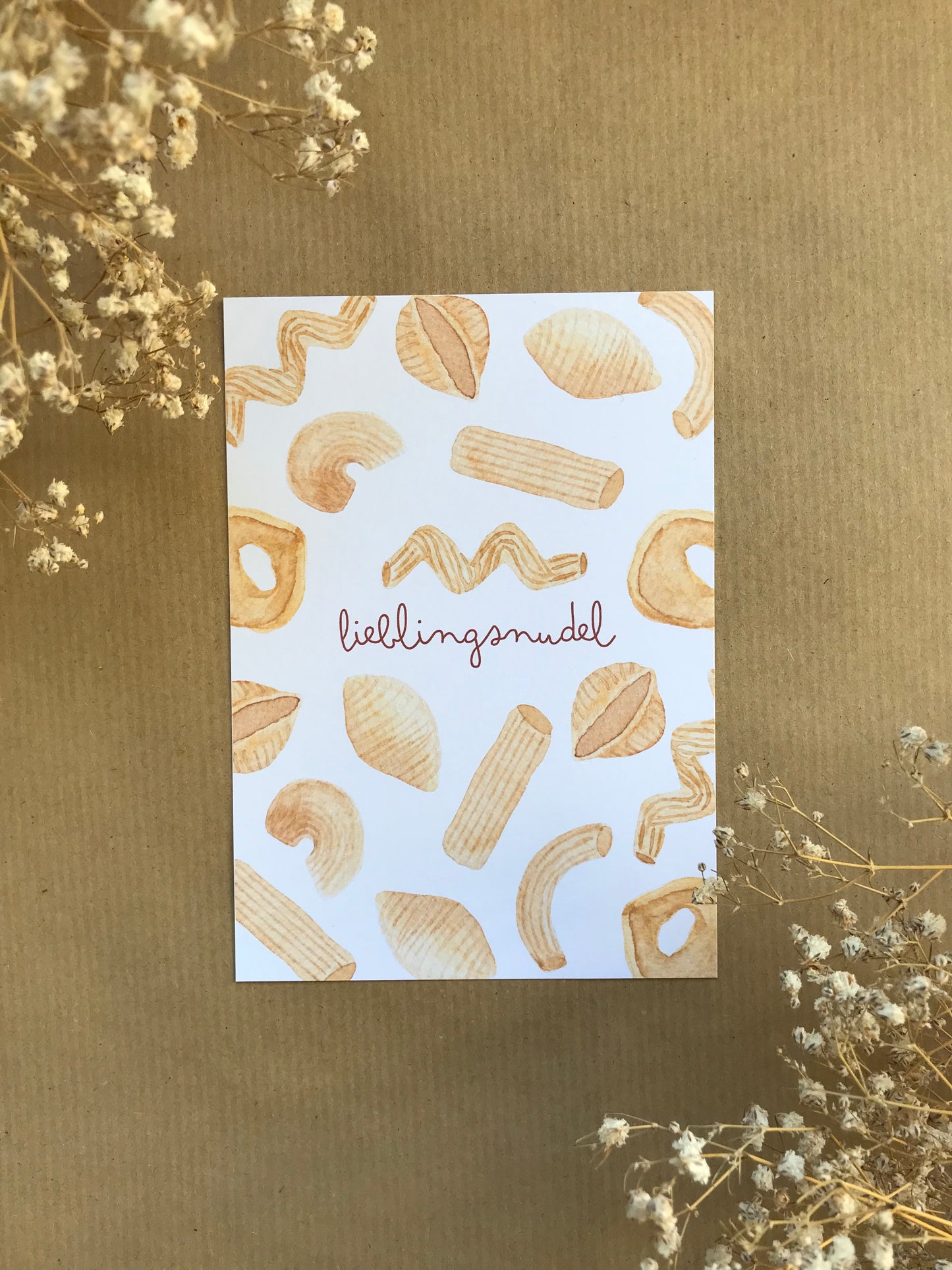 Postkarte „Lieblingsnudel“