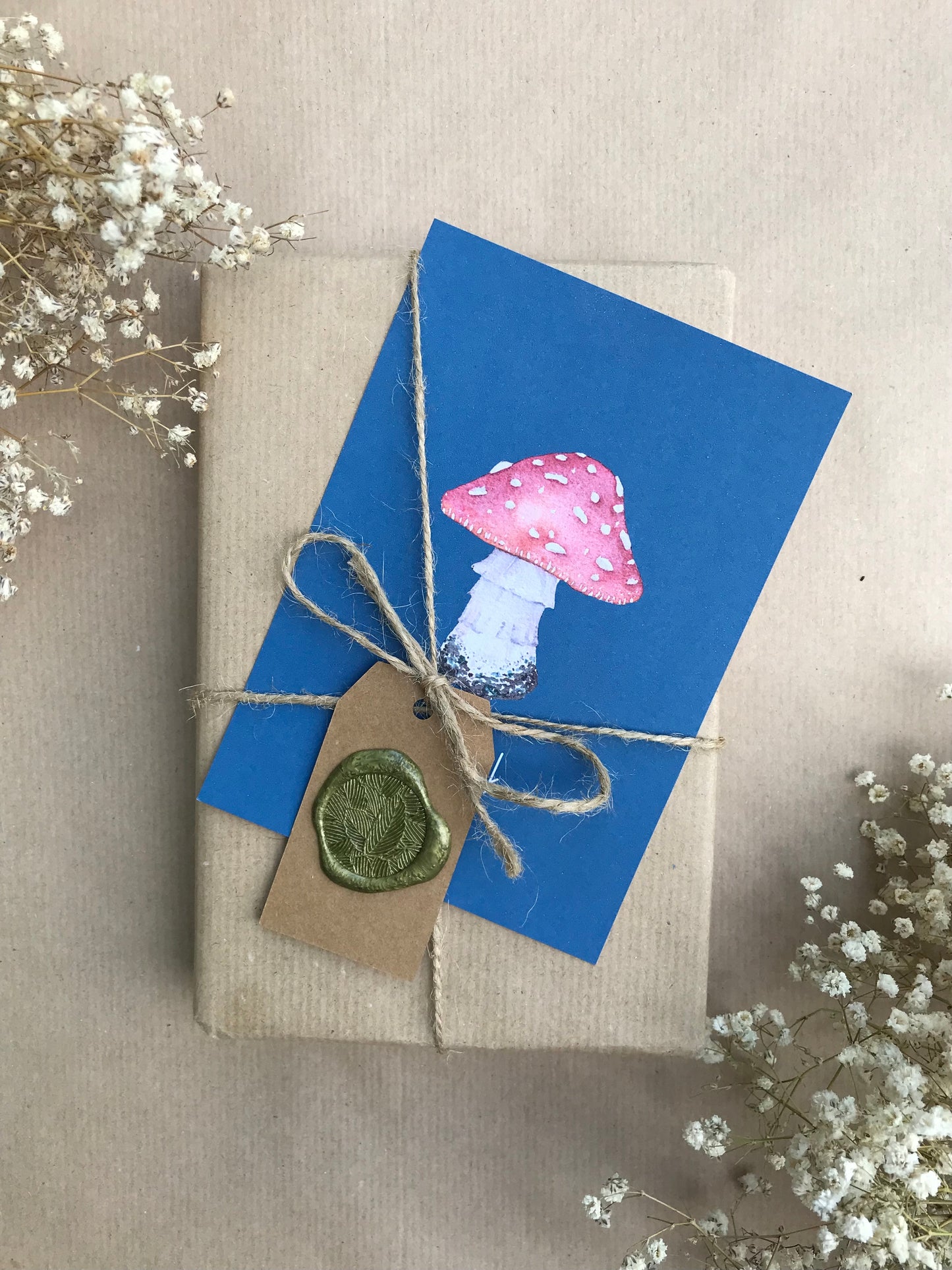 Postkarte "Fliegenpilz - Viel Glück"