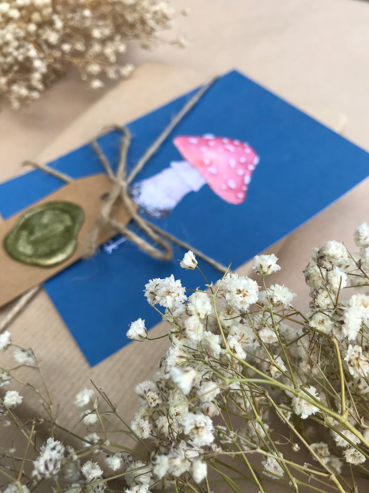 Postkarte "Fliegenpilz - Viel Glück"