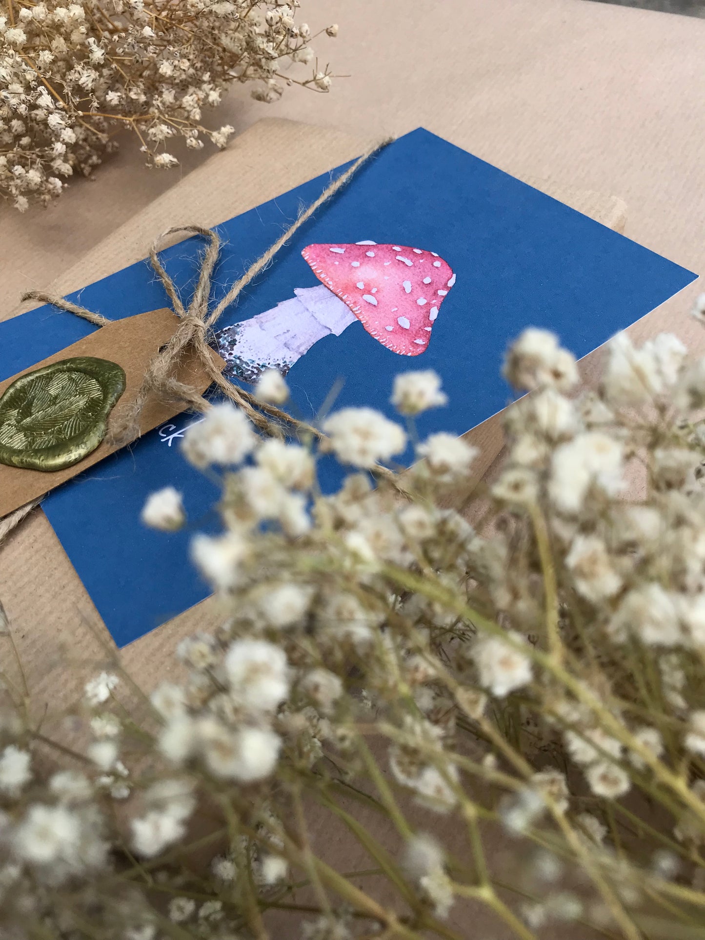 Postkarte "Fliegenpilz - Viel Glück"