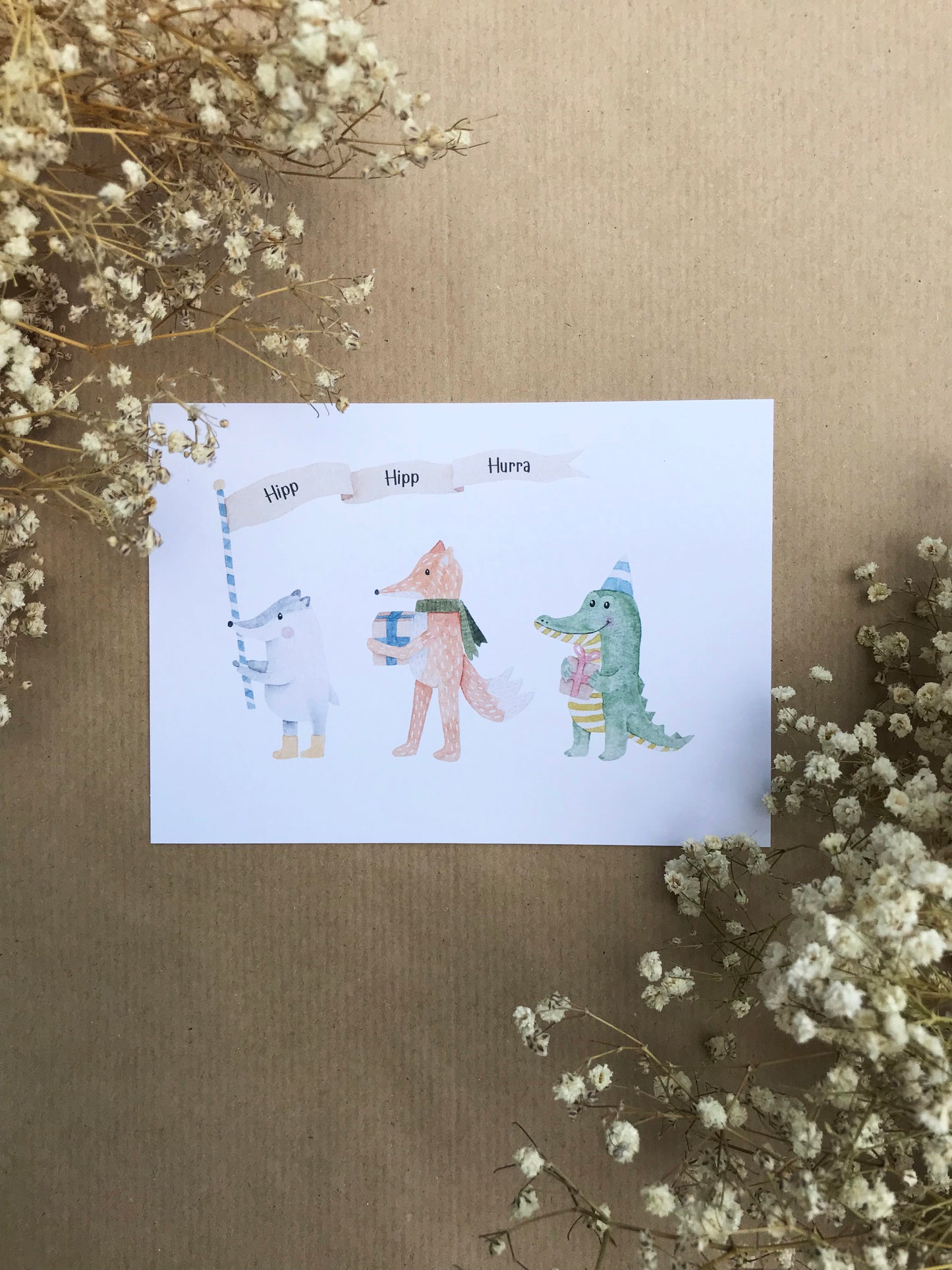 Postkarte "Tierparade"