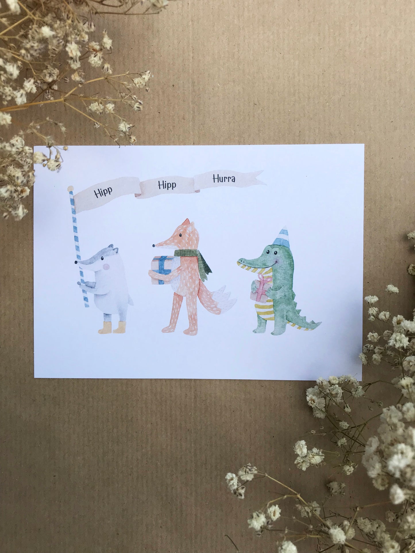 Postkarte "Tierparade"
