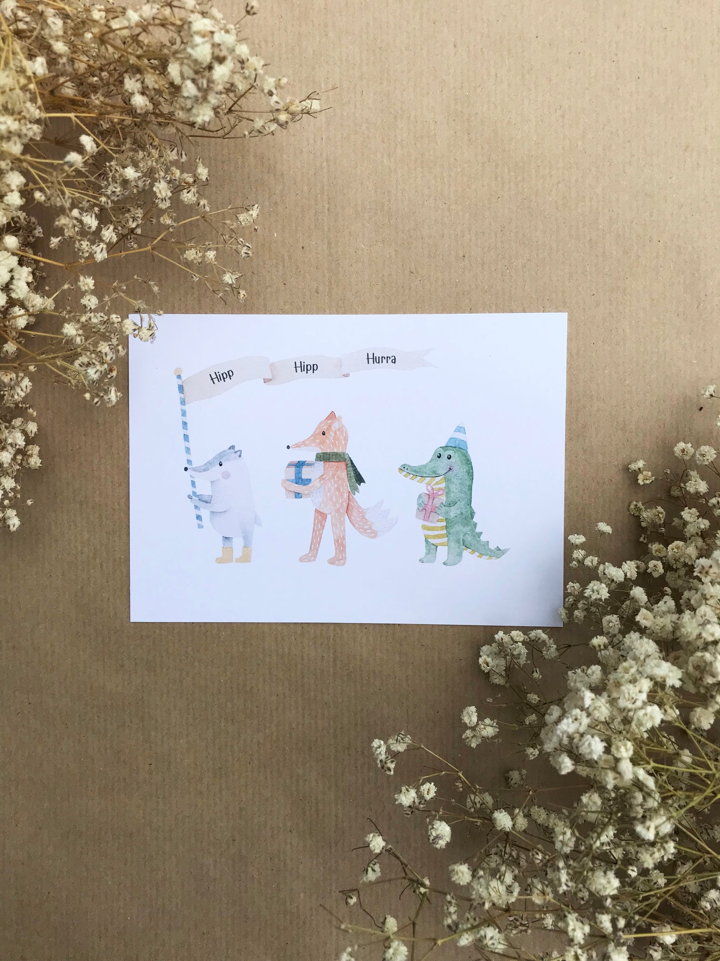 Postkarte "Tierparade"