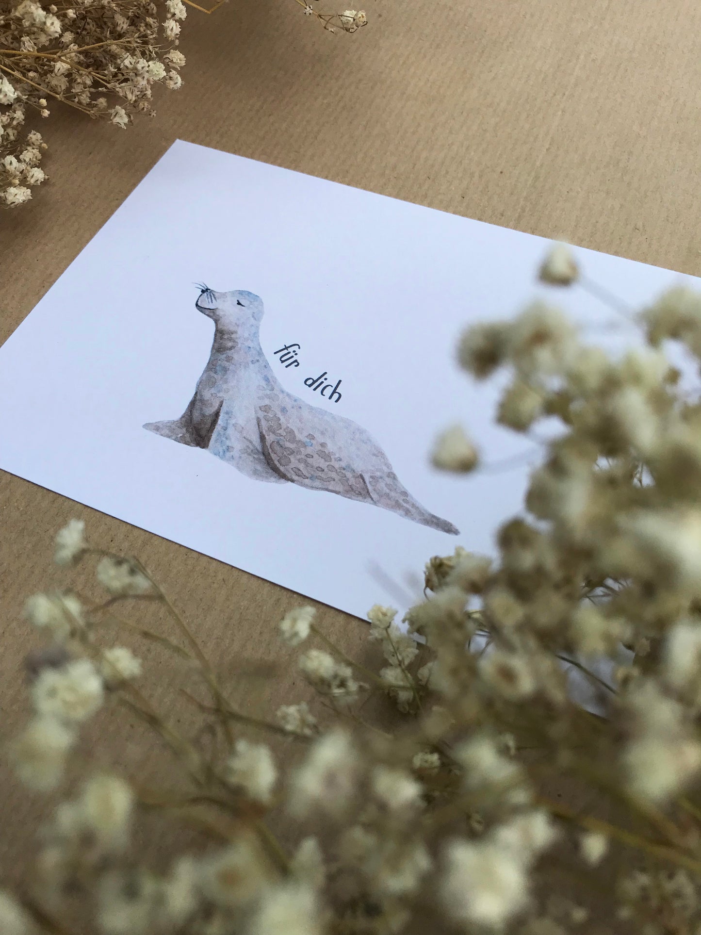 Postkarte "Seehund - Für dich"