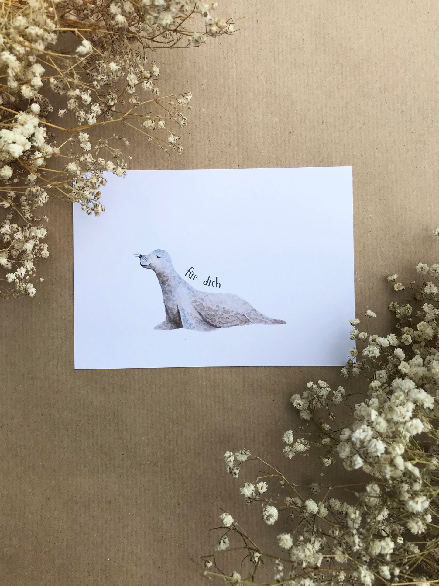 Postkarte "Seehund - Für dich"