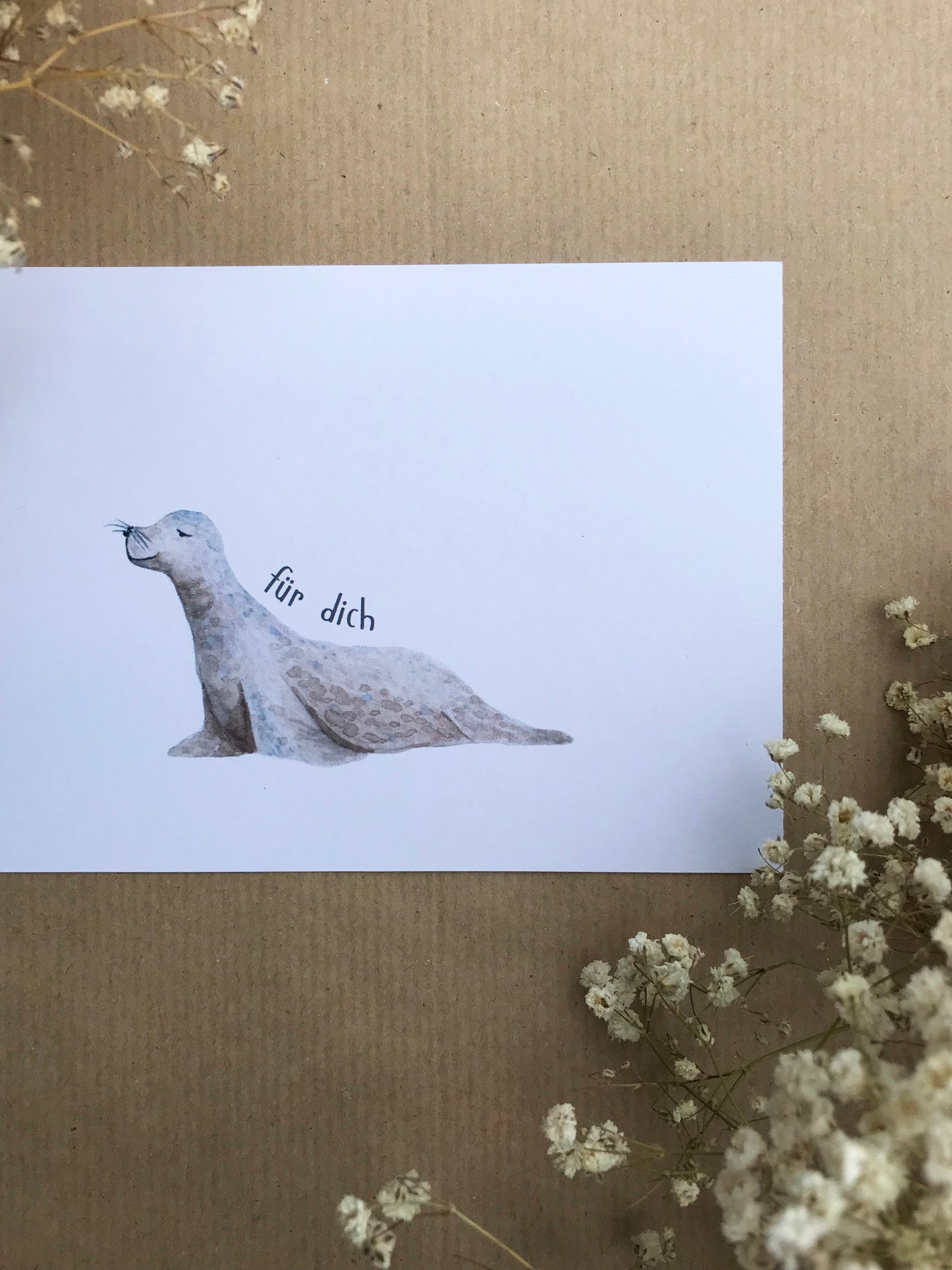 Postkarte "Seehund - Für dich"