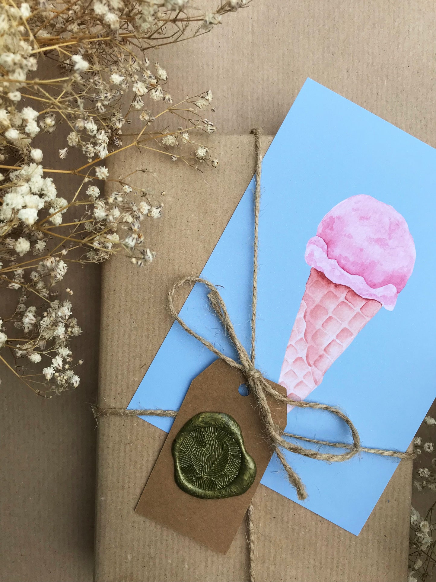 Gutschein Karte "Eis"
