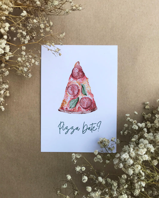 Gutschein Karte "Pizza Date"
